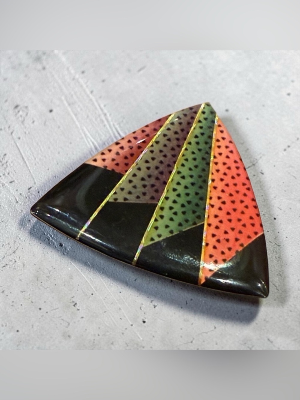 Colorful Geometric Brooch